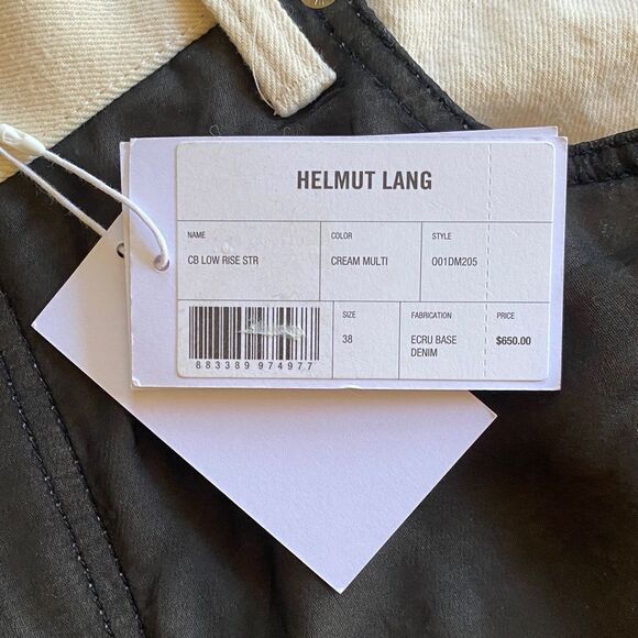 Helmut Lang Mens Patchwork Jeans - Pink, Black, Yellow, Ivory - Picture 5 of 7